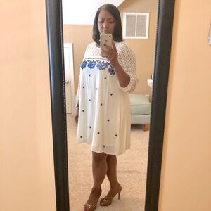 🤑SOLD🤑 BEAUTIFUL SWING DRESS WITH LACE 👗